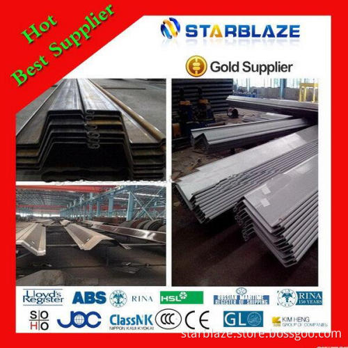 Design hot selling new z type steel sheet pile sections